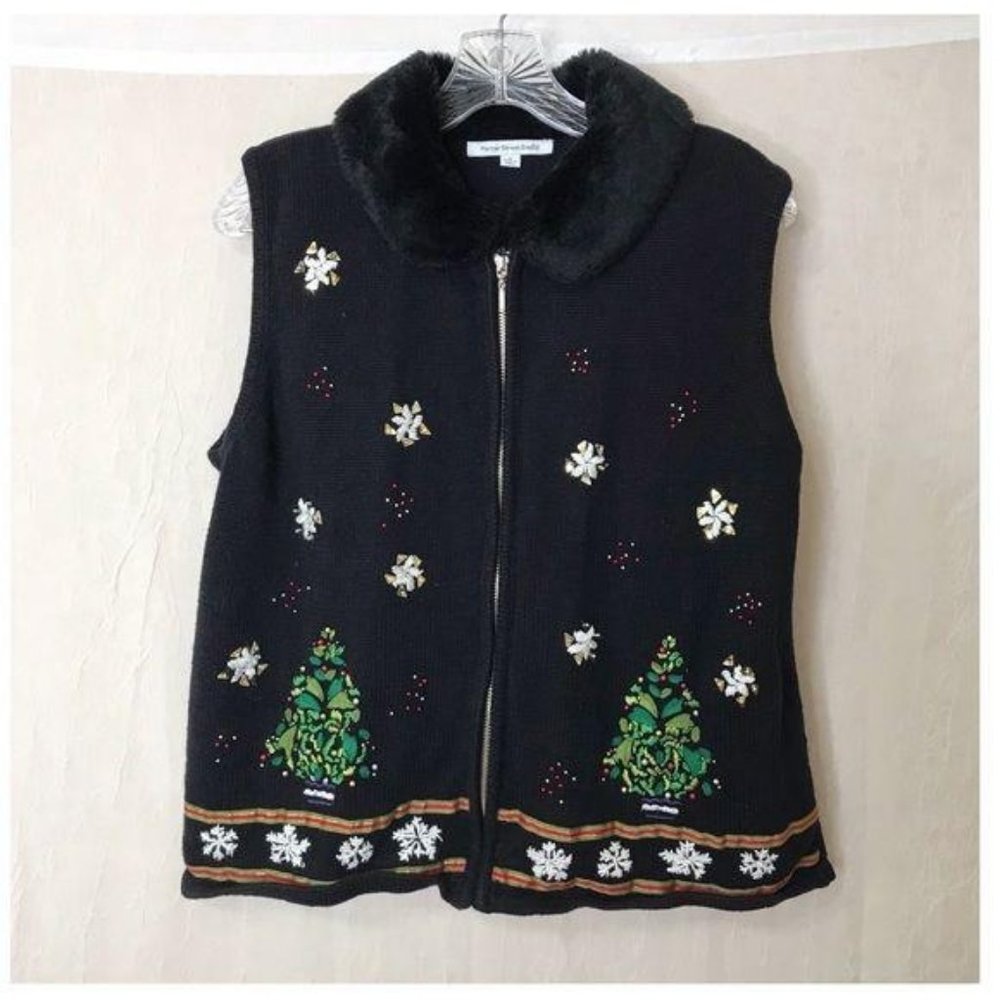 Mercer Street Holiday Sweater Vest Size XL